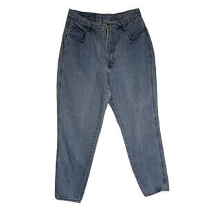 Vtg 80s Gitano Jeans Women Sz 6 (12) Short Barrel Leg Light Wash Denim High Rise